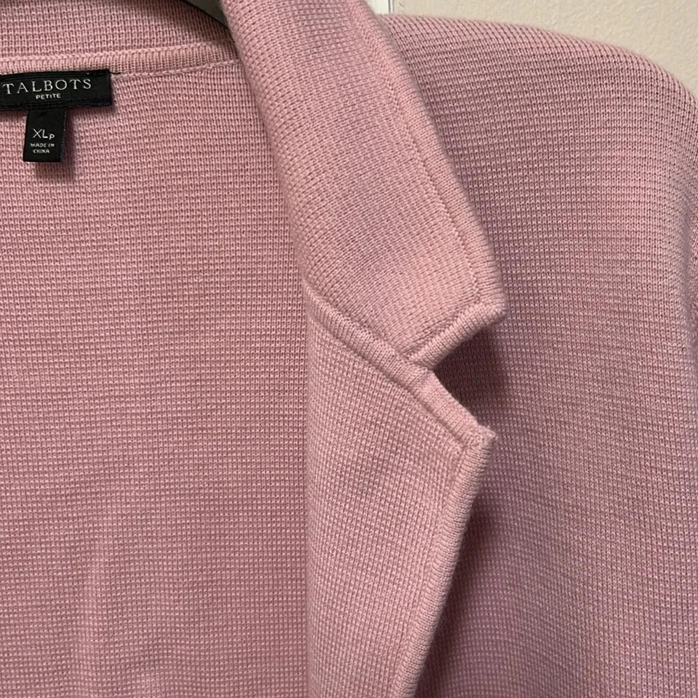 Talbots 🎊Host Pick🎉 Light Pink open cardigan blazer like new - Picture 10 of 16